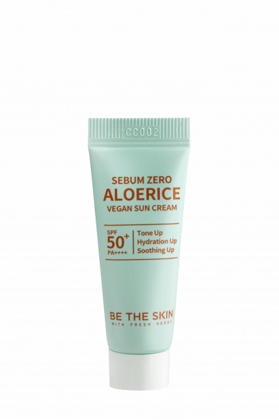 Крем солнцезащитный | Be The Skin Sebum Zero Aloerice Vegan Sun Cream 5 ml 50+ PA++++ 5 ml