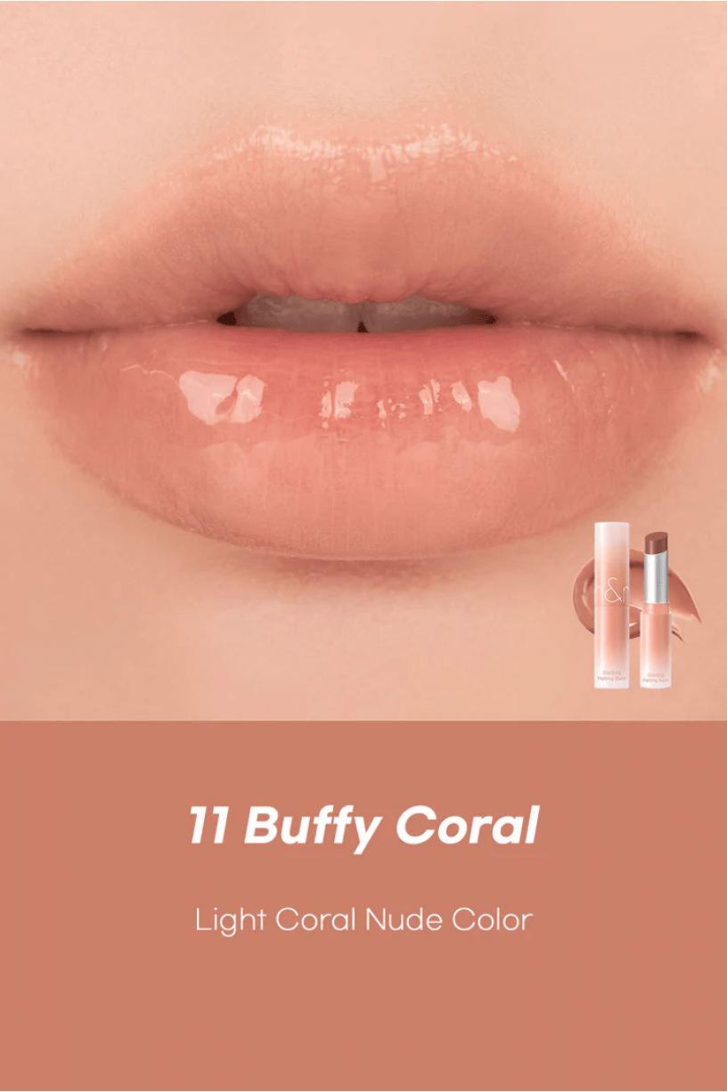 Бальзам для губ оттеночный | ROM&ND Glasting Melting Balm 11 Buffy Coral  3,5 G