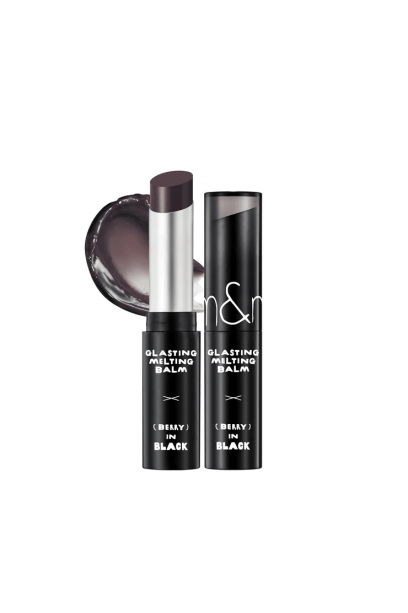  Rom&nd X INAPSQUARE GLASTING MELTING BALM 17 BERRY IN BLACK..