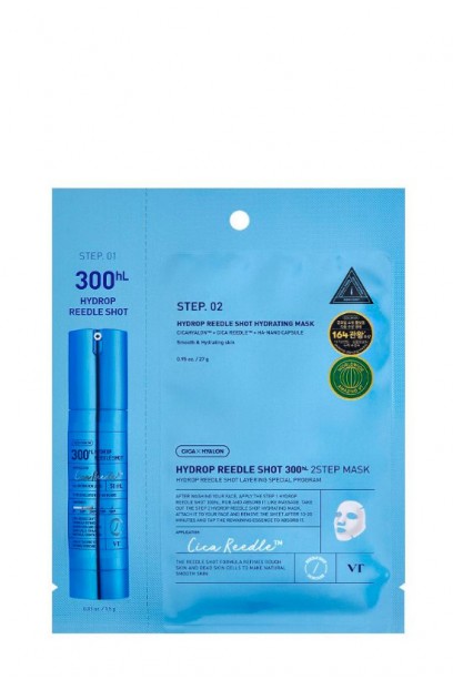  VT Cosmetics Hydrop Reedle Shot 300hL 2 Step Mask..