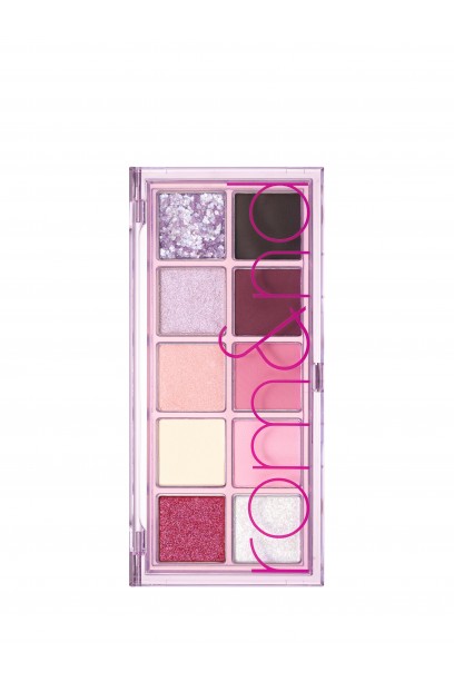 Палетка матовых и блестящих теней для век |ROM&ND Batter Than Palette 07. BERRY FUCHSIA GARDEN 7,4 g