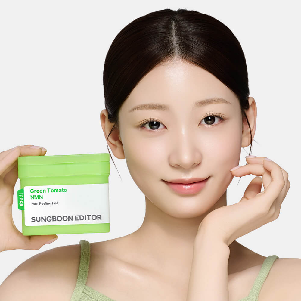 Пэды отшелушивающие для сужения пор | Sungboon Editor Green Tomato NMN Pore Pad 170ml, 60pads