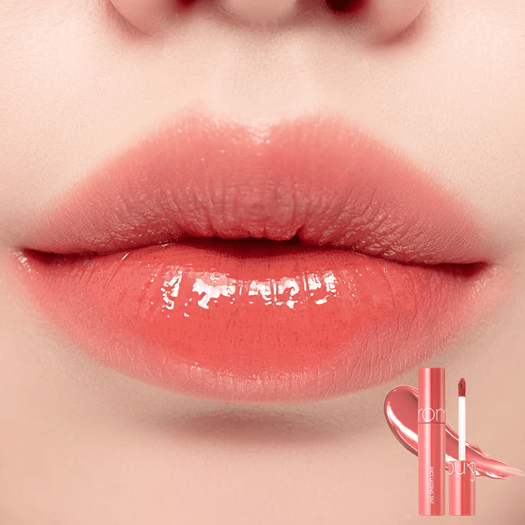 Тинт глянцевый для губ 09 Litchi Coral | Rom&nd Juicy Lasting Tint 09 Litchi Coral