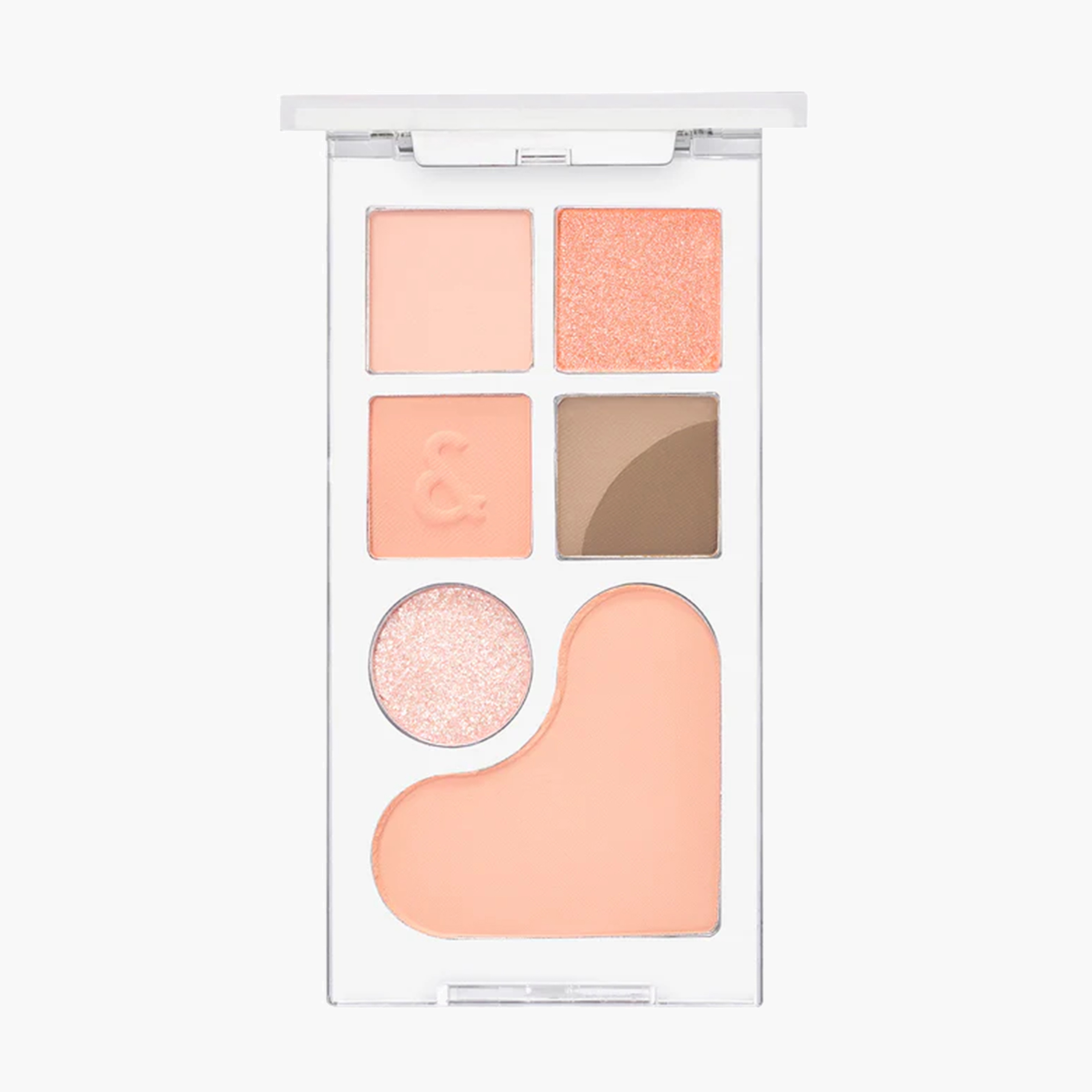 Палетка для век и лица  01 Apricot mood | Rom&nd Bare Layer Palette 01 Apricot mood 14g