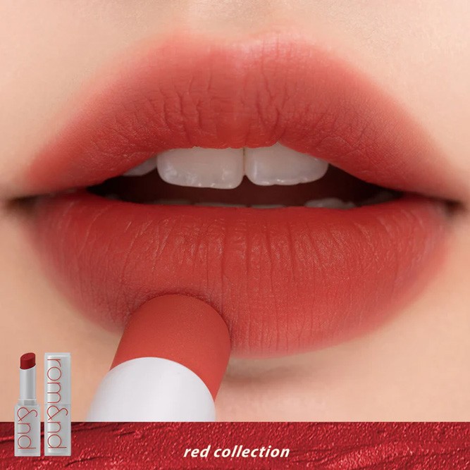(Для Онлайн Продаж) Помада для губ матовая 18 | Rom&nd Zero Matte Lipstick 18 Tanning Red 3g