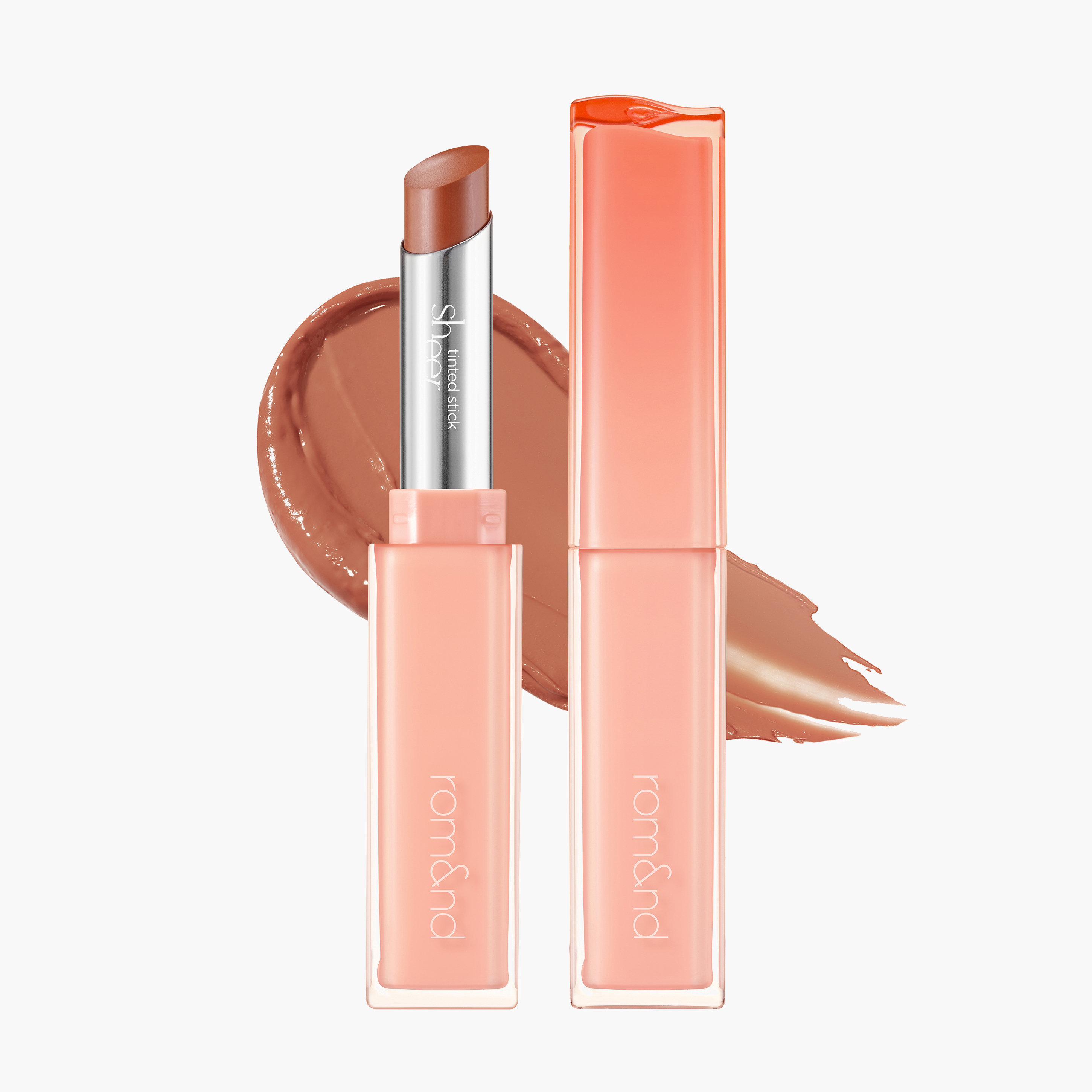 Помада стик для губ 01 Bare Pumpkin | Rom&nd Sheer Tinted Stick 01 Bare Pumpkin