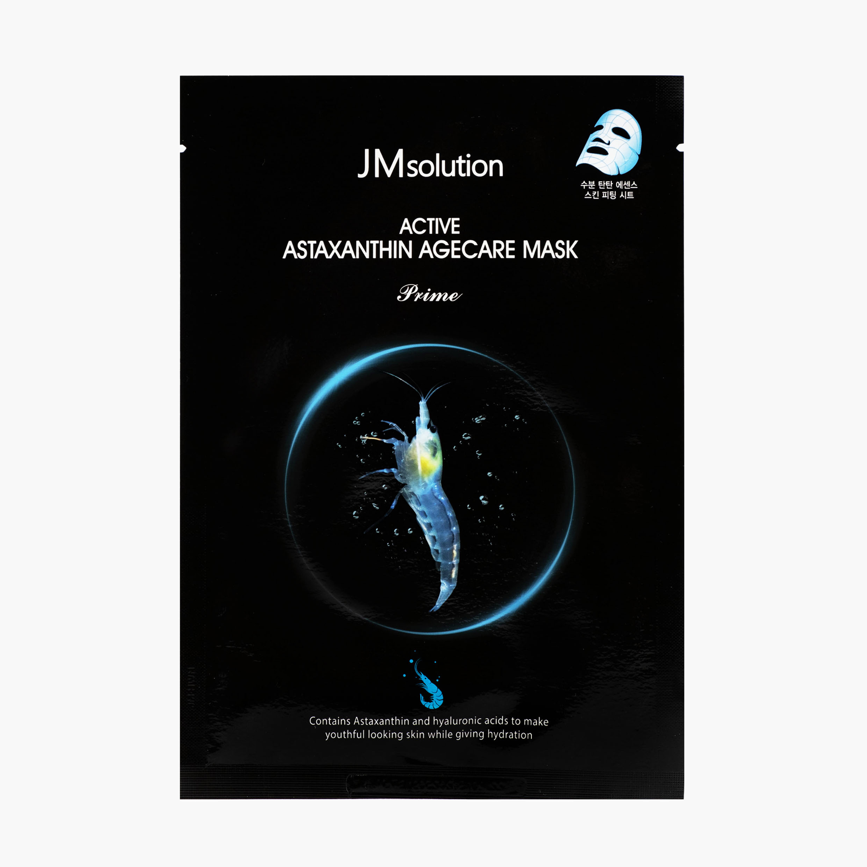 Маска тканевая антиоксидантная с астаксантином | JMsolution Active Astaxantin Agecare Mask Prime 30g