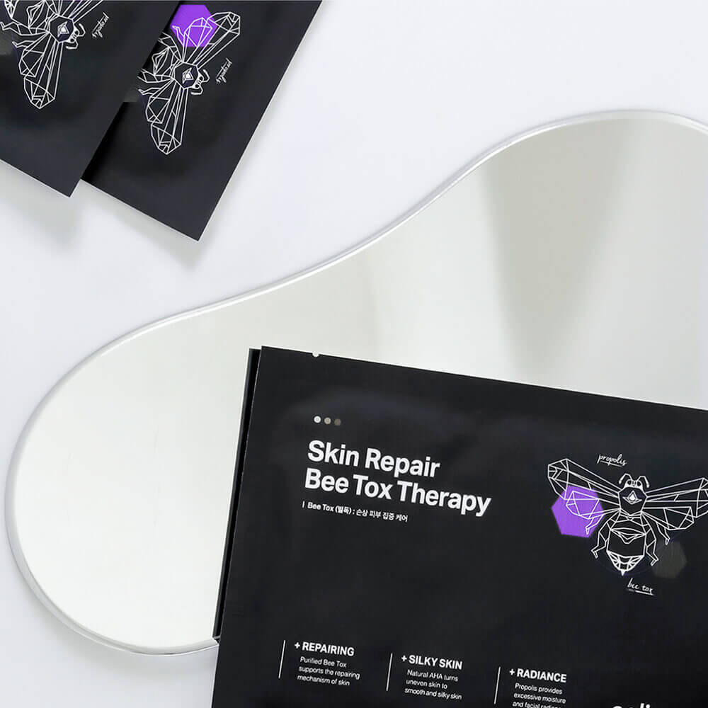 Маска тканевая выравнивающая с прополисом и пчелиным ядом | Celimax Skin Repair Bee Tox Therapy Mask