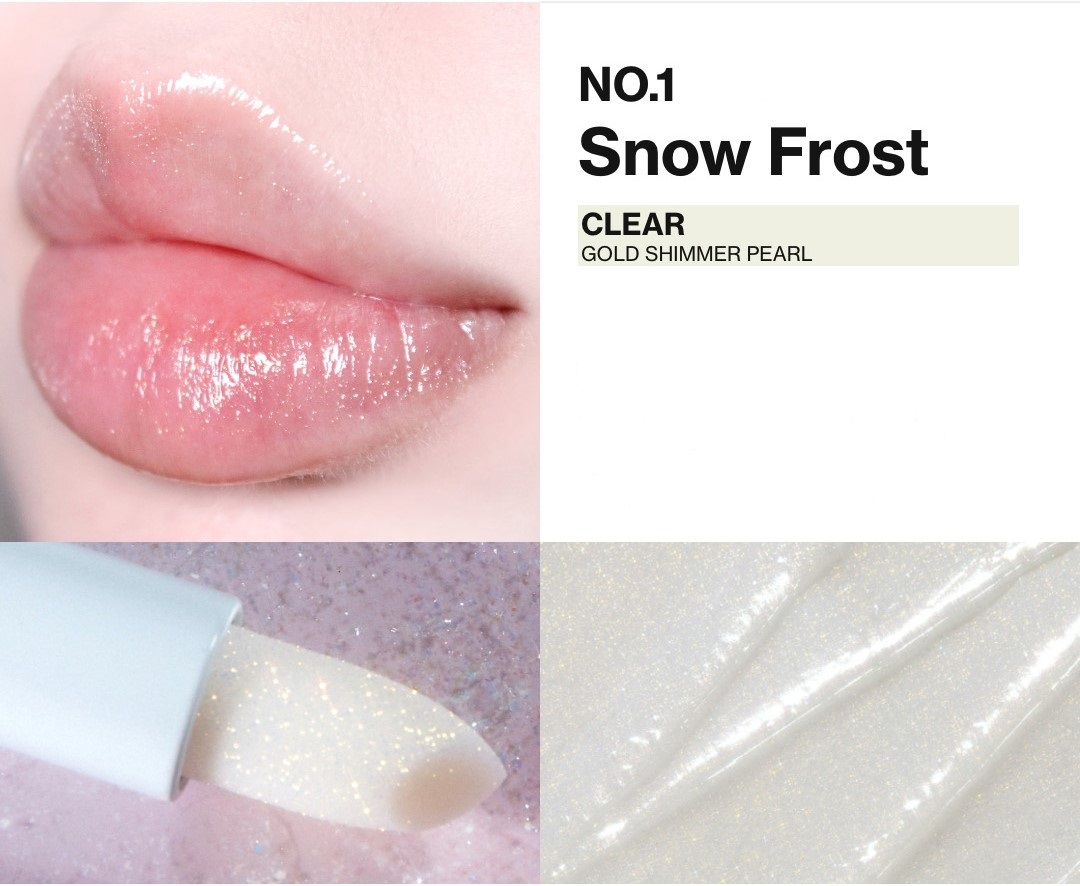 Бальзам для губ с блестками | Unleashia Glacier Vegan Lip Balm No. 1 Snow frost