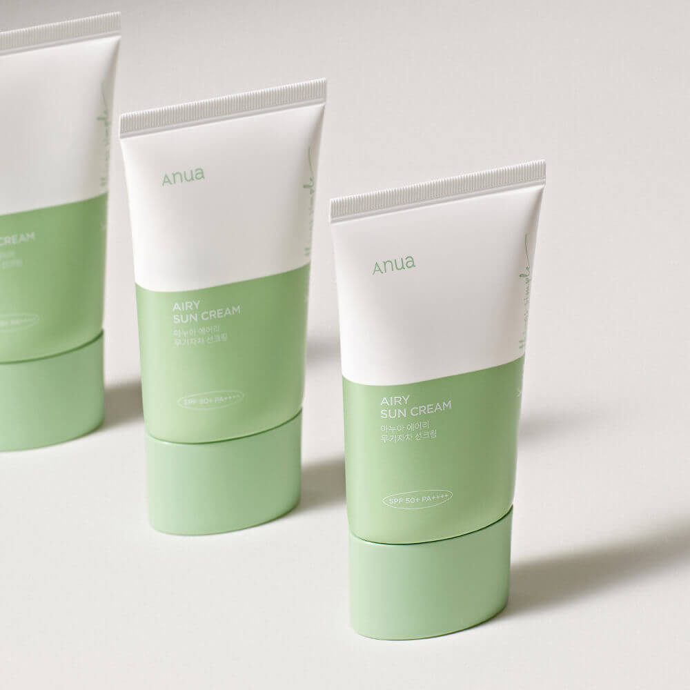 Крем солнцезащитный минеральный с экстрактом хауттюйнии | ANUA AIRY SUN Cream 50 ml