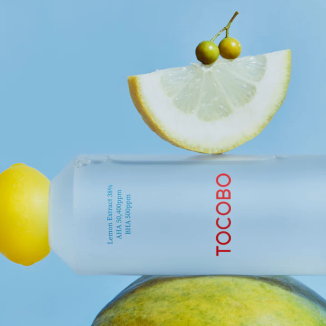 Тонер отшелушивающий с экстрактом лимона и кислотами | Tocobo AHA BHA Lemon Toner 150 ml