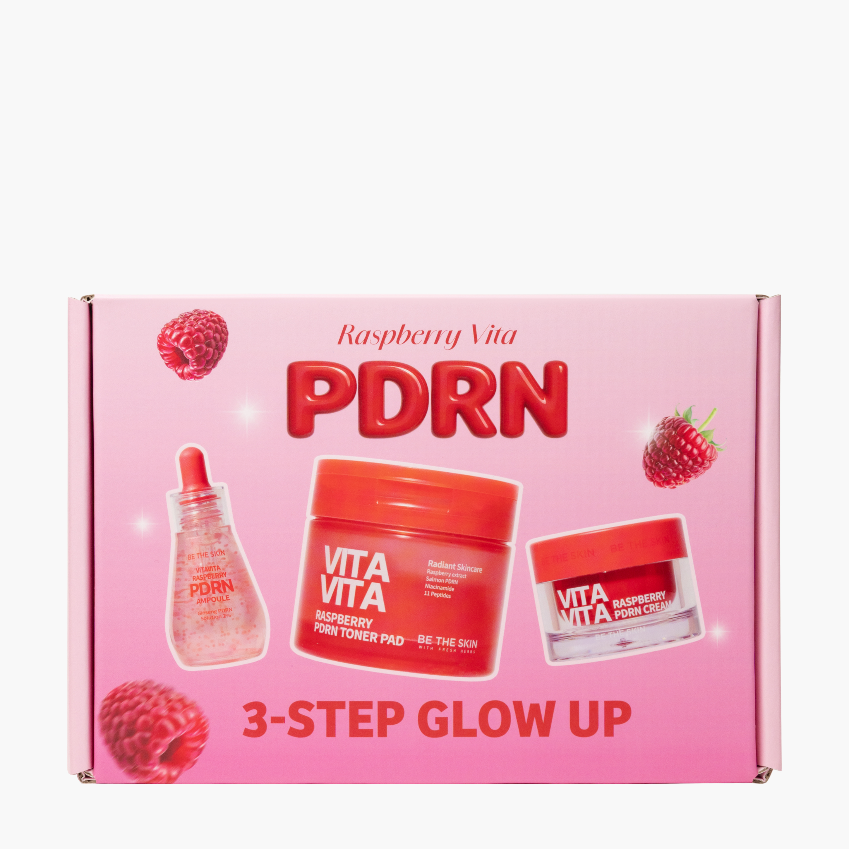Набор средств с экстрактом малины и ПДРН | Be The Skin Vitavita PDRN Box