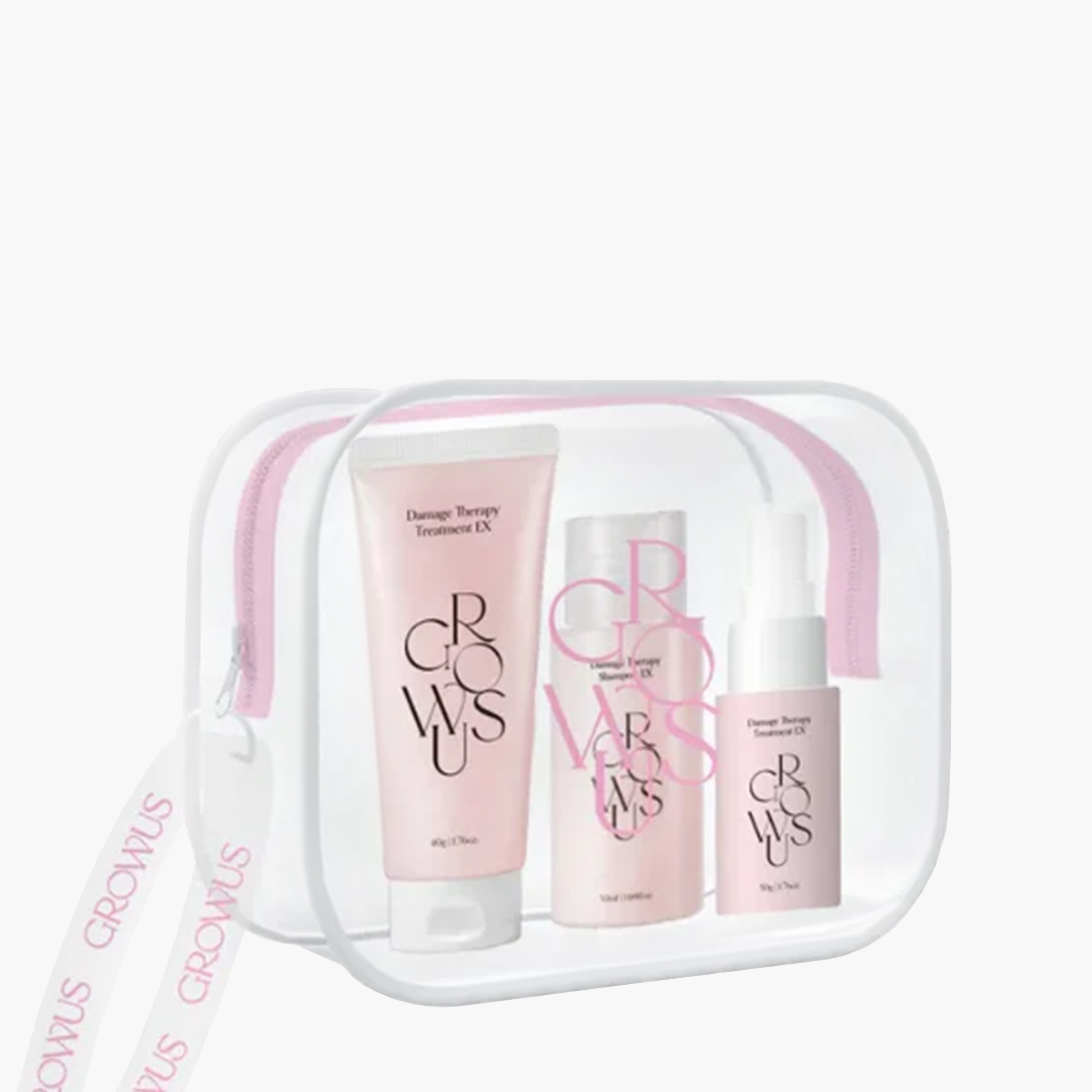 Набор восстанавливающий | GROWUS Damage Therapy Travel Kit (Shampoo+Treatment+No wash treatment)