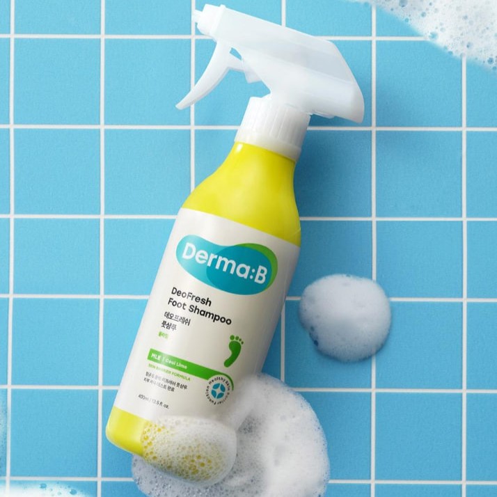 Пенка-спрей для ног | Derma:B DeoFresh Foot Shampoo Cool Lime 400ml