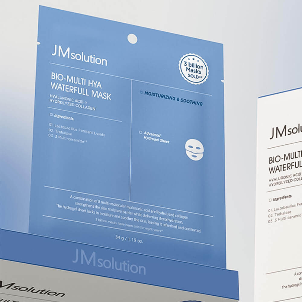 Маска гидрогелевая с гиалуроновой кислотой | JMSolution Bio-Multi HyaWaterfull Mask 34g