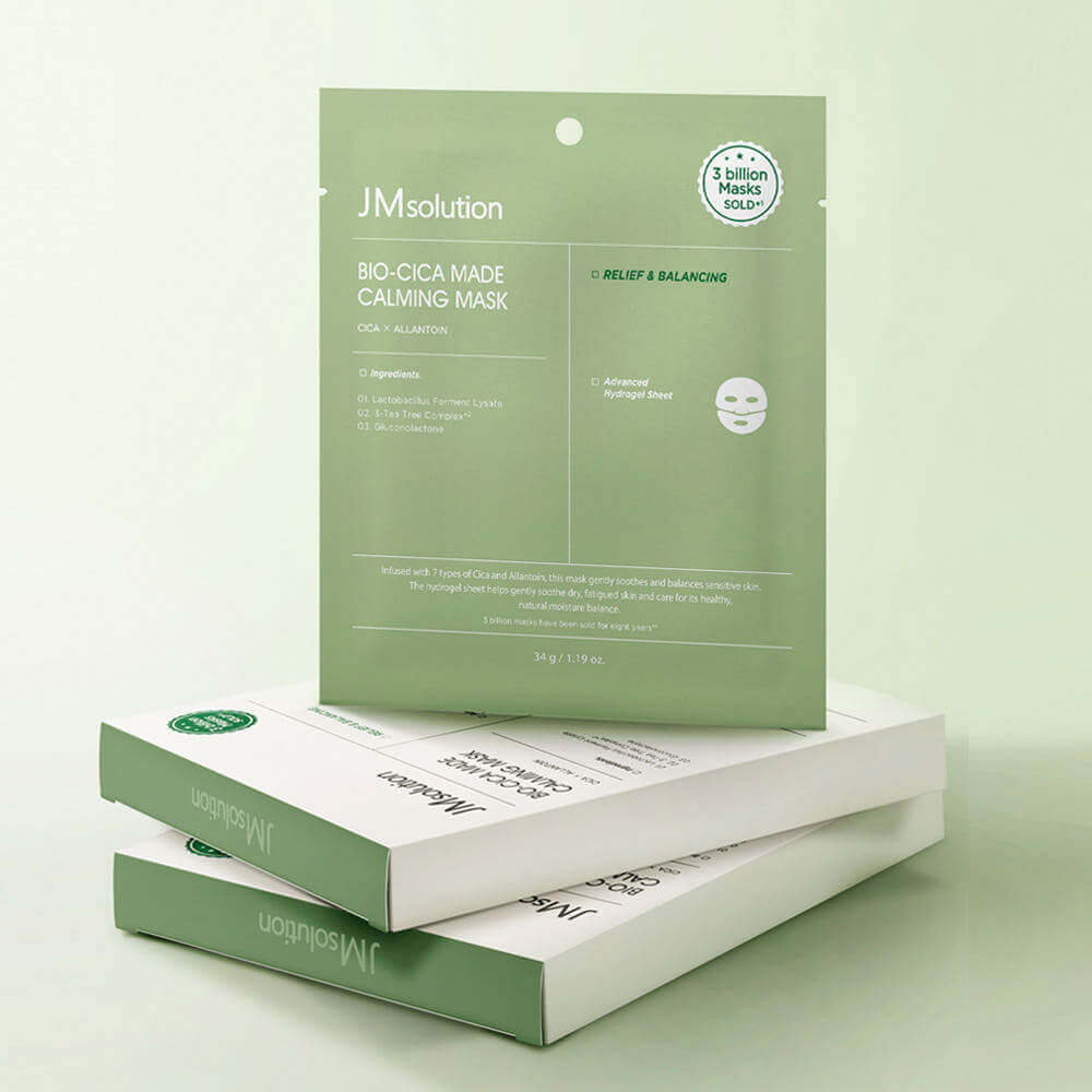 Маска гидрогелевая с центеллой | JMSolution Bio-Cica Made Calming Mask 34g