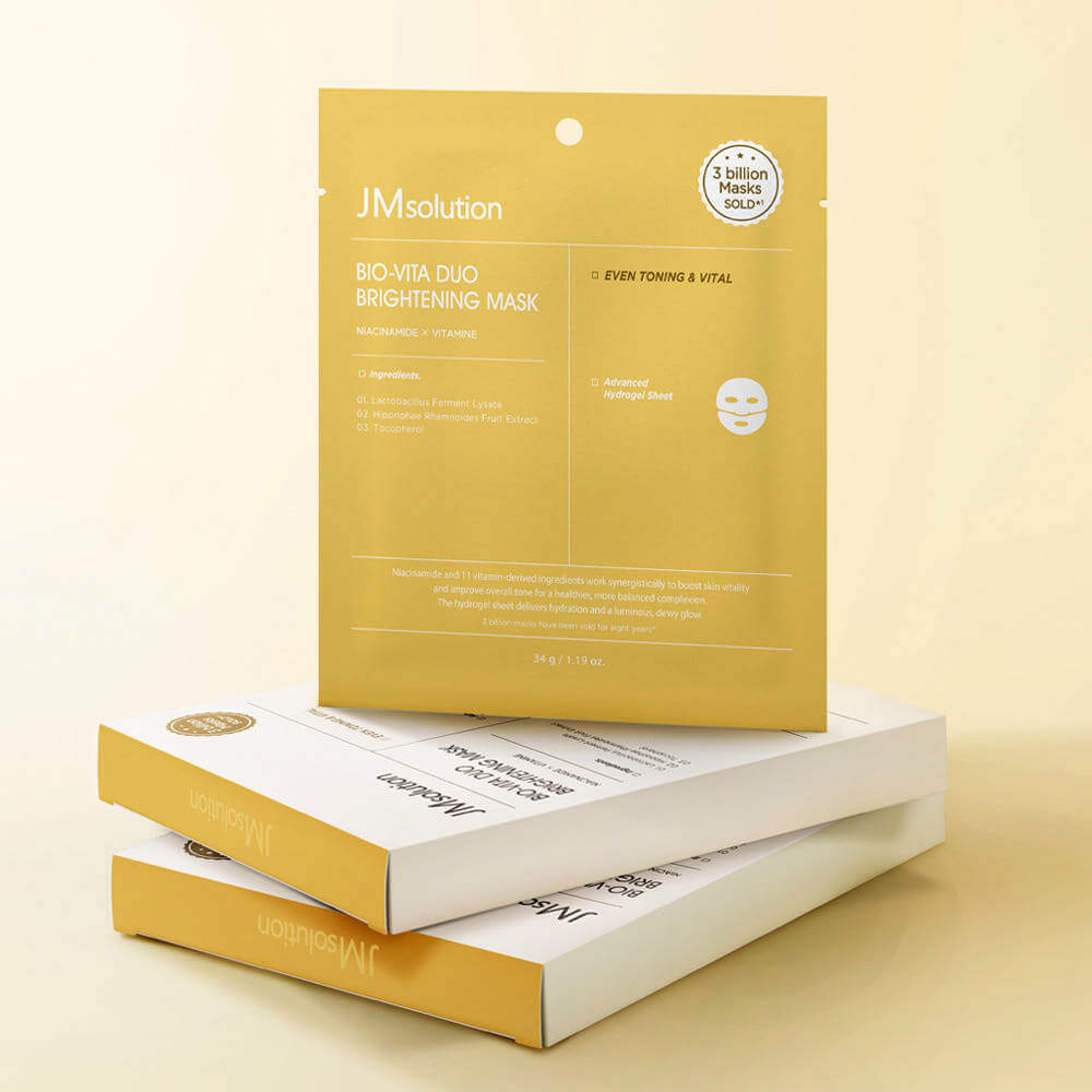 Маска гидрогелевая осветляющая | JMSolution Bio-Vita Duo Whitening Mask 34g