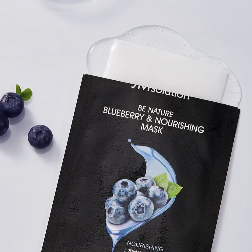 Маска тканевая для интенсивного питания | JMsolution Be Nature Blueberry&Nourishing Mask 24ml