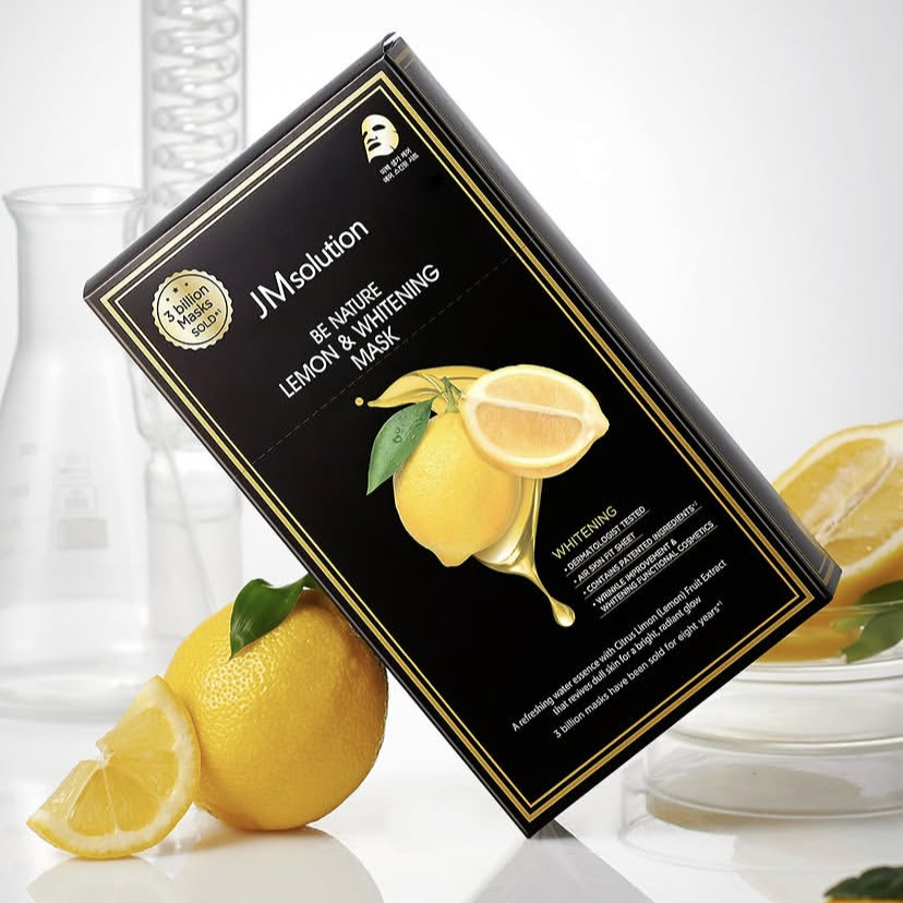 Маска тканевая осветляющая с экстрактом лимона | JMsolution Be Nature Lemon & Whitening Mask 24ml