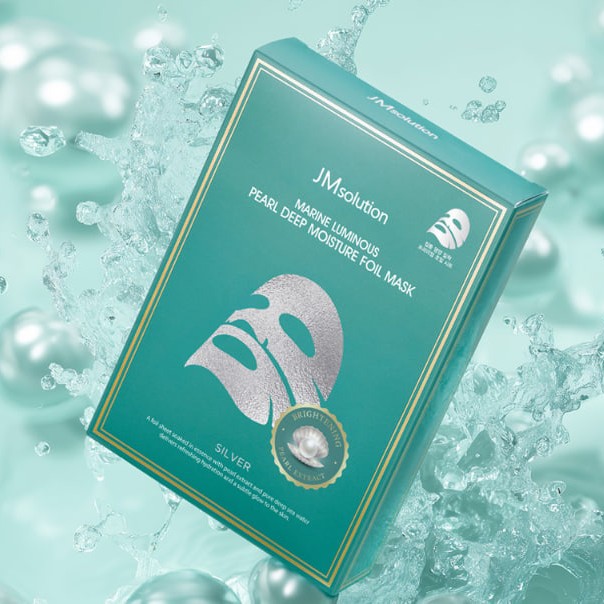 Маска тканевая фольгированная | JMsolution Marine Luminous Pearl Deep Moisture Foil Mask 35ml