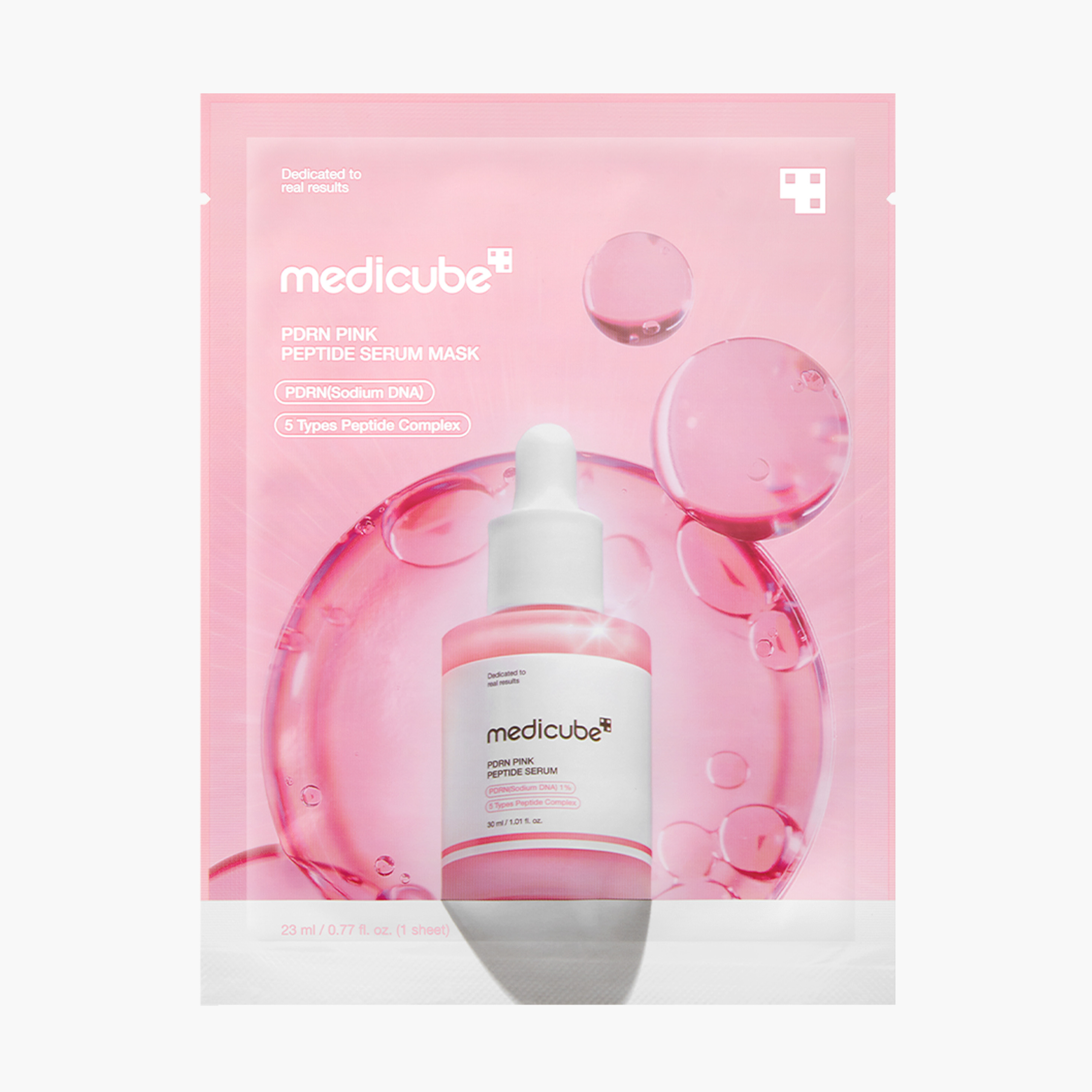 Маска тканевая с ПДРН и пептидами | Medicube PDRN Pink Peptide Serum Mask 23ml
