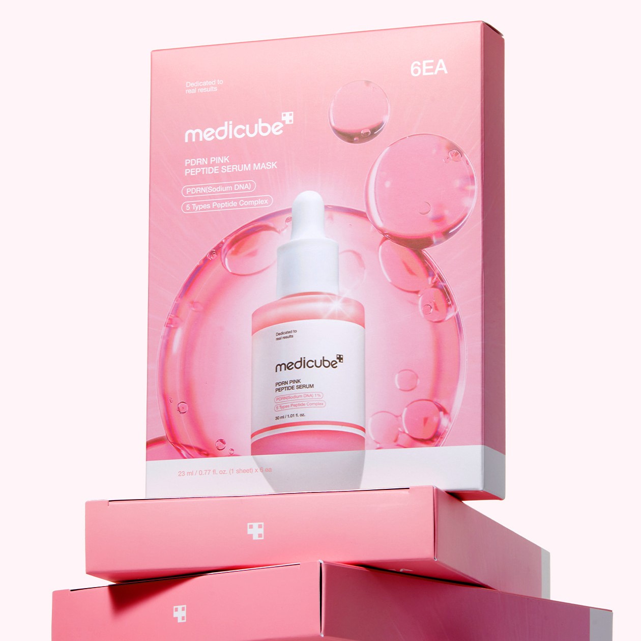 Маска тканевая с ПДРН и пептидами | Medicube PDRN Pink Peptide Serum Mask 23ml