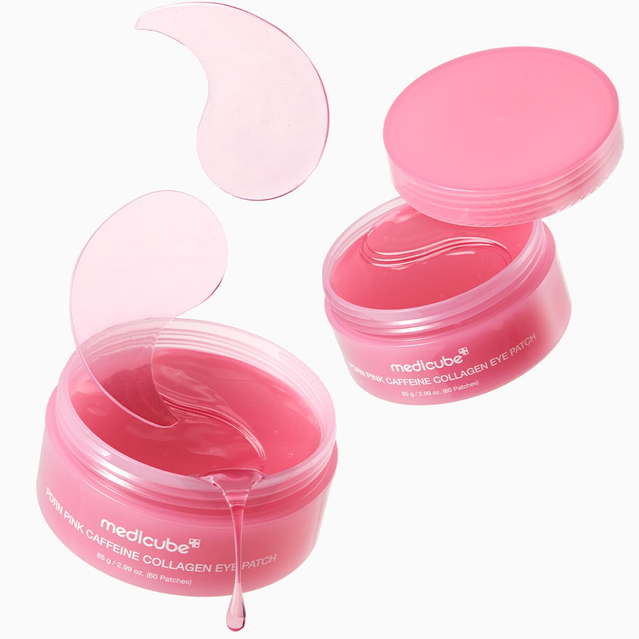 Патчи гидрогелевые с PDRN и коллагеном | Medicube PDRN Pink Caffeine Collagen Eye Patch 85g (60ea)