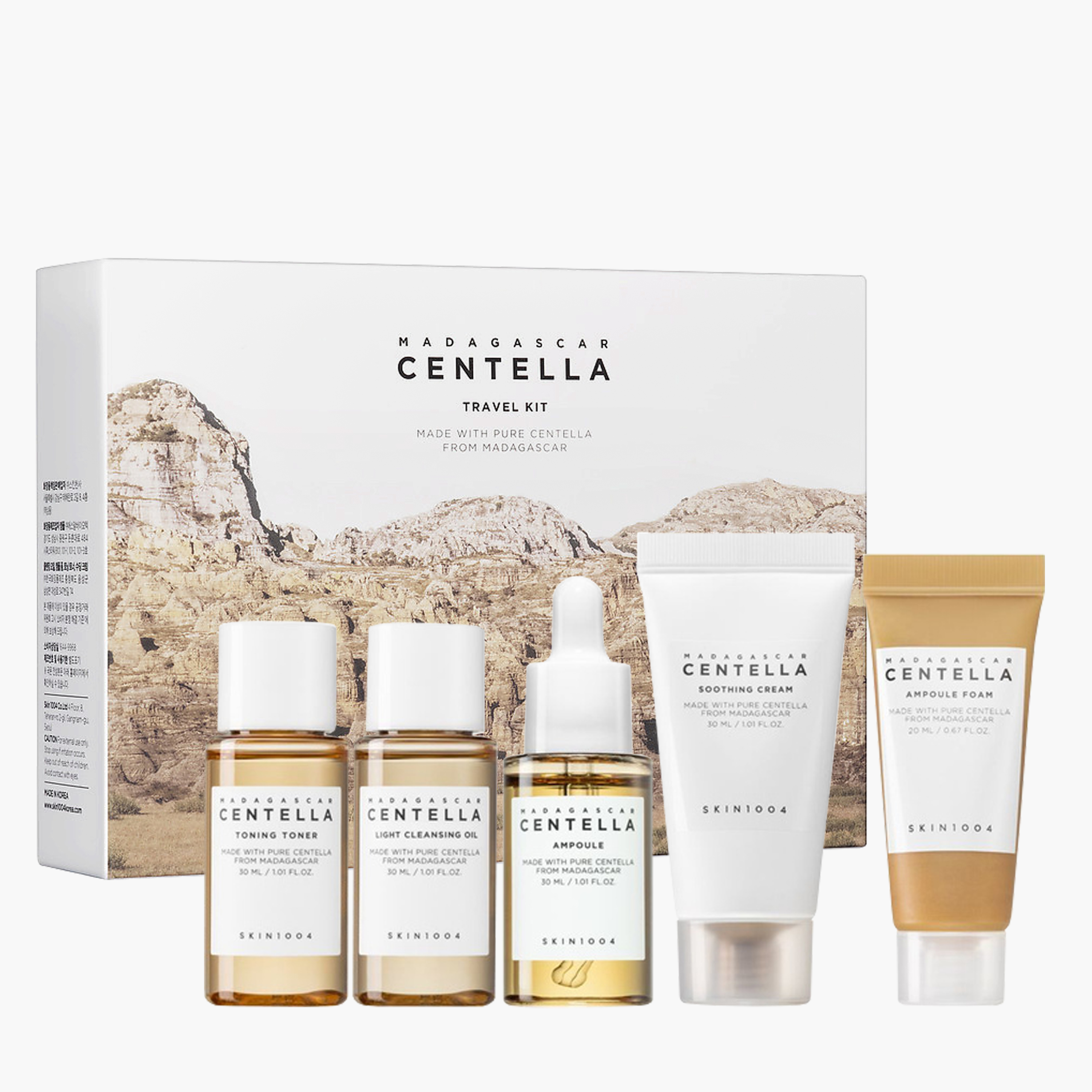 Набор миниатюр с центеллой | SKIN1004 Madagascar Centella Travel Kit