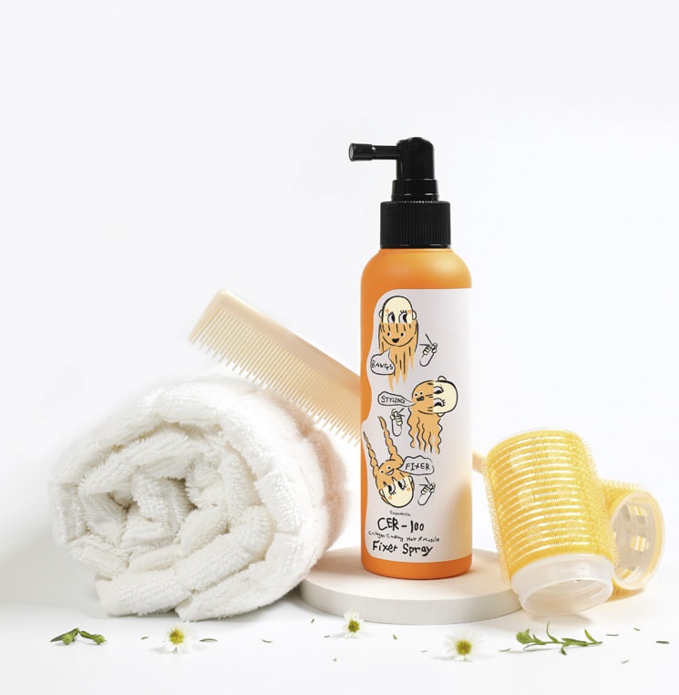 Спрей для фиксации волос | Elizavecca CER-100 Collagen Coating Hair A+ Muscle Fixer Spray 150ml