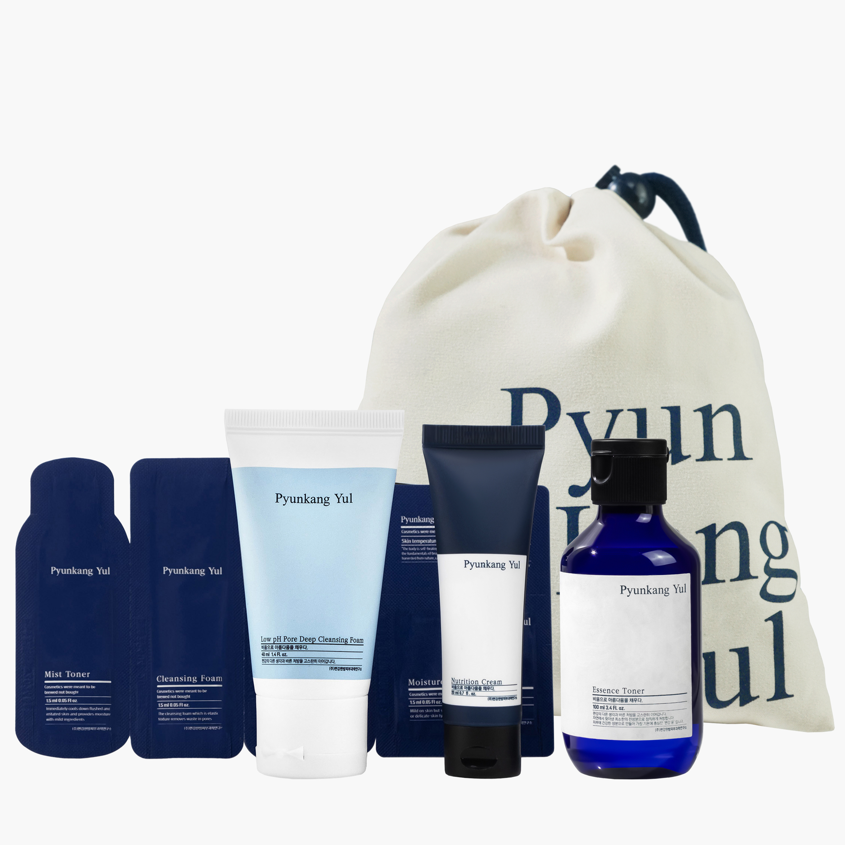 Набор миниатюр для увлажнения и питания новый | Pyunkang Yul Skin Set 100ml+40ml+20ml
