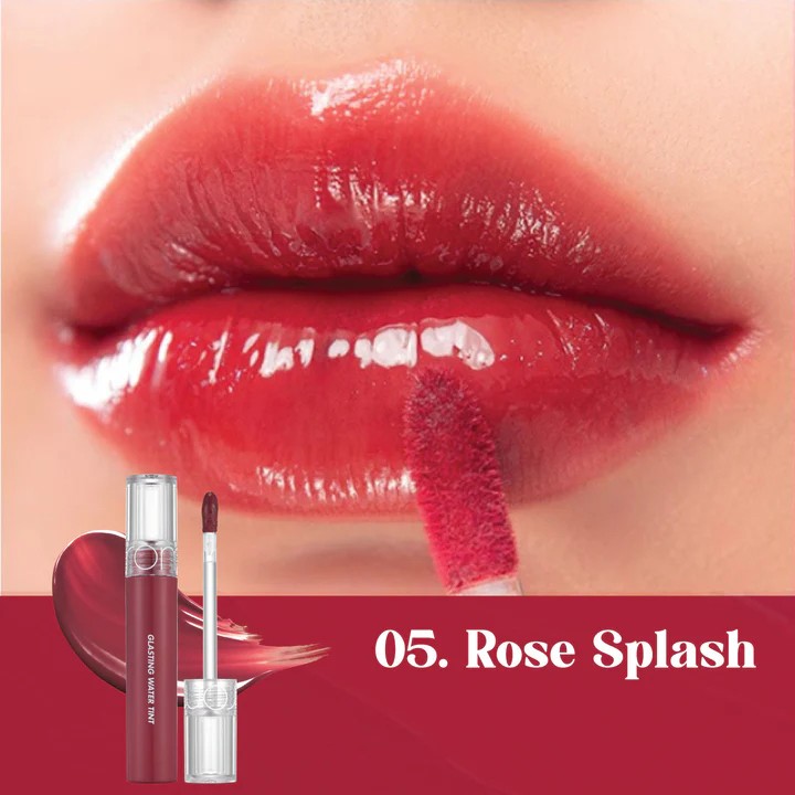 Тинт глянцевый с эффектом стеклянных губ | Rom&nd Glasting Water Tint 05 Rose Splash 4g
