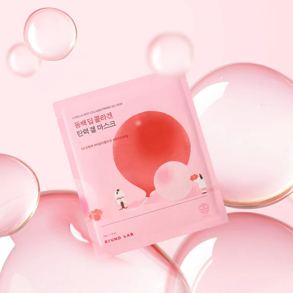 Маска гидрогелевая с коллагеном | Round Lab Camellia Deep Collagen Firming Gel Mask 34g