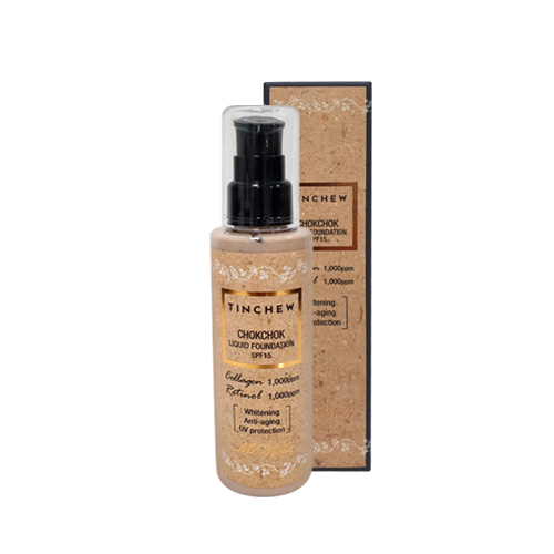 Крем тональный увлажняющий с коллагеном и ретинолом 13 Светло-бежевый | Tinchew Chokchok Liquid Foun