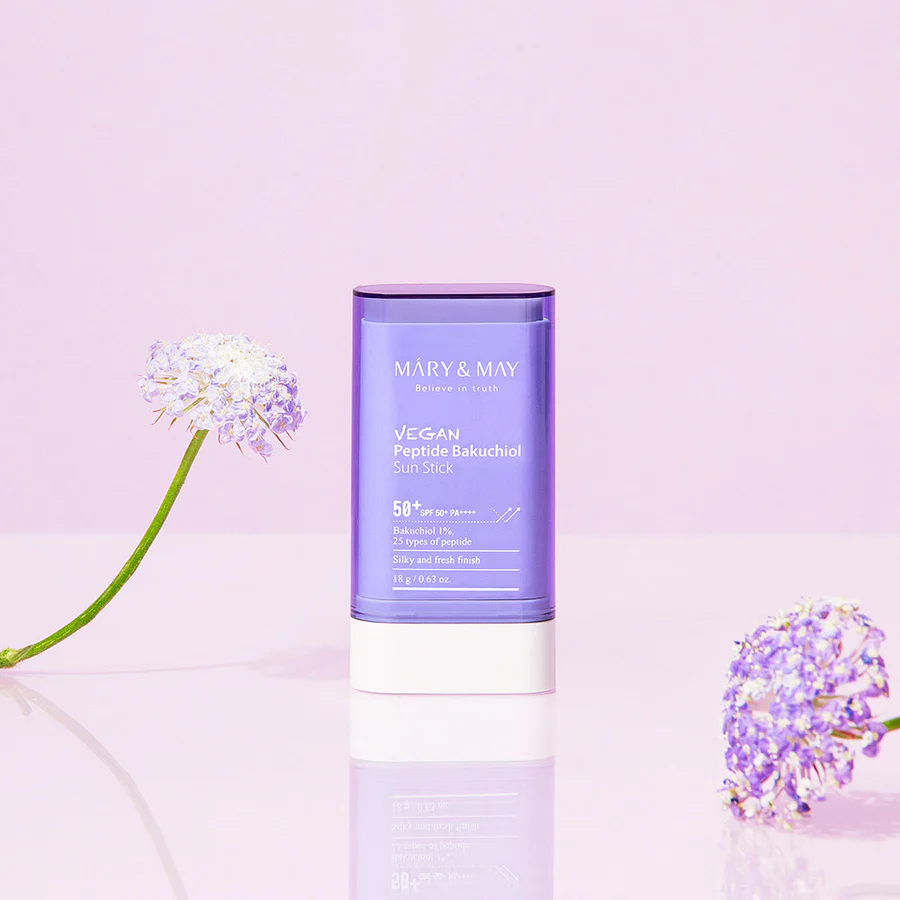 Стик солнцезащитный с бакучиолом и пептидами | Mary&May Vegan Peptide Bakuchiol Sun Stick SPF50+ PA+