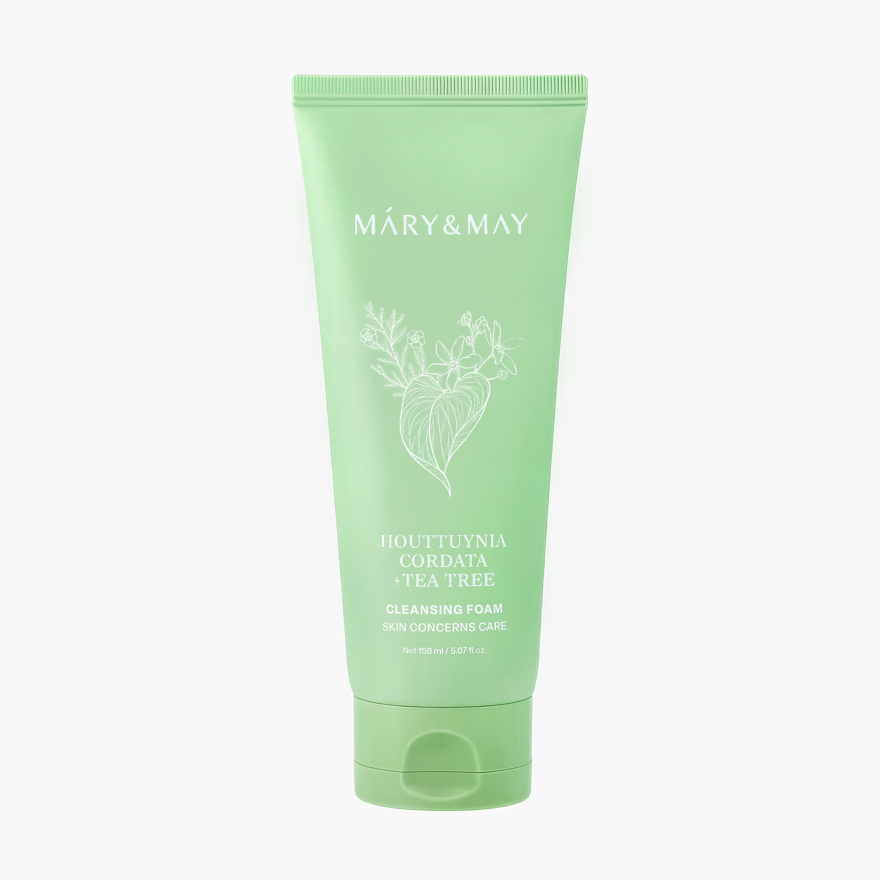 Пенка для умывания с хауттюйнией и чайным деревом | Mary&May Houttuynia Cordata + Tea Tree Cleansing