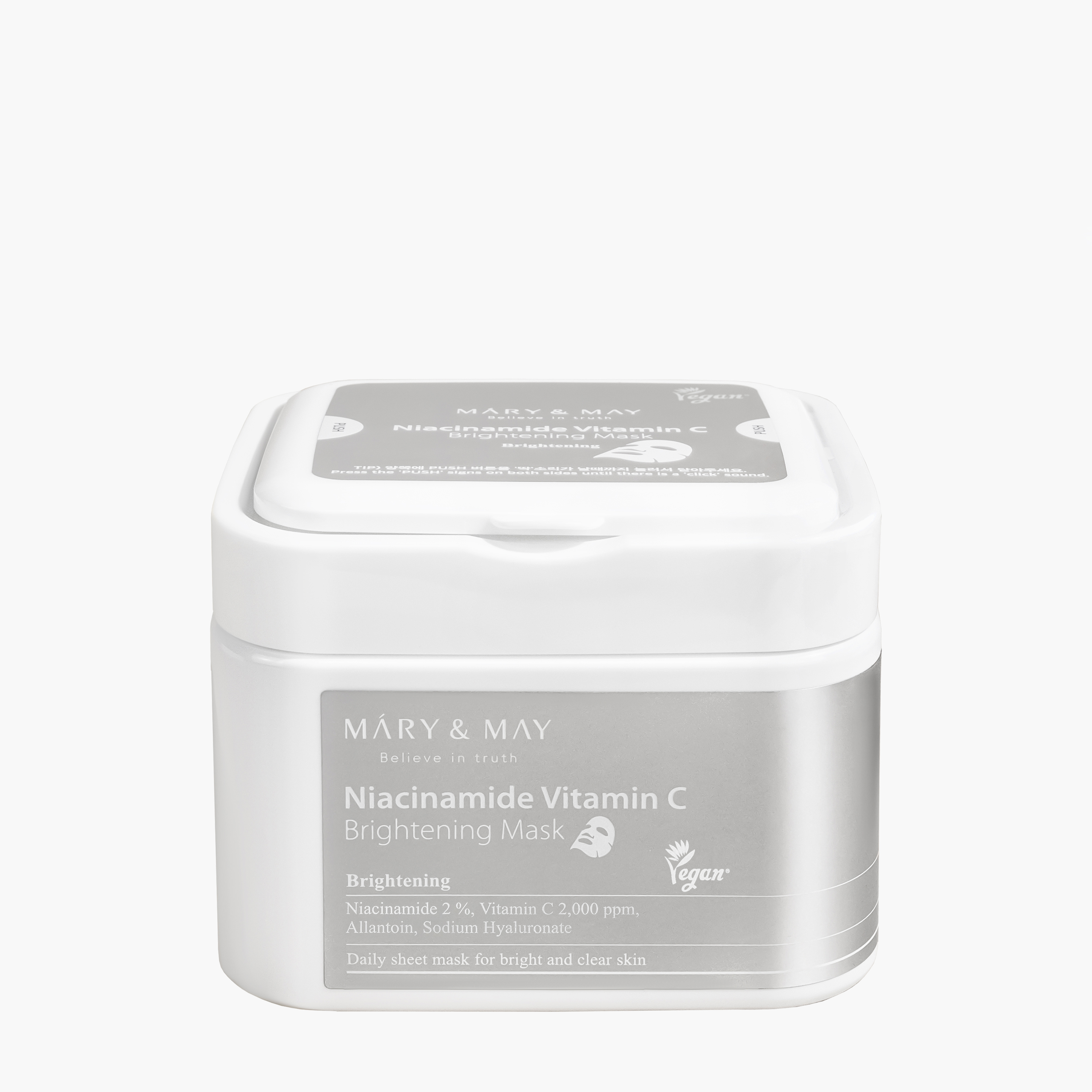 Набор тканевых масок осветляющих | Mary&May Niacinamide Vitamin C Brightening Mask 30ea