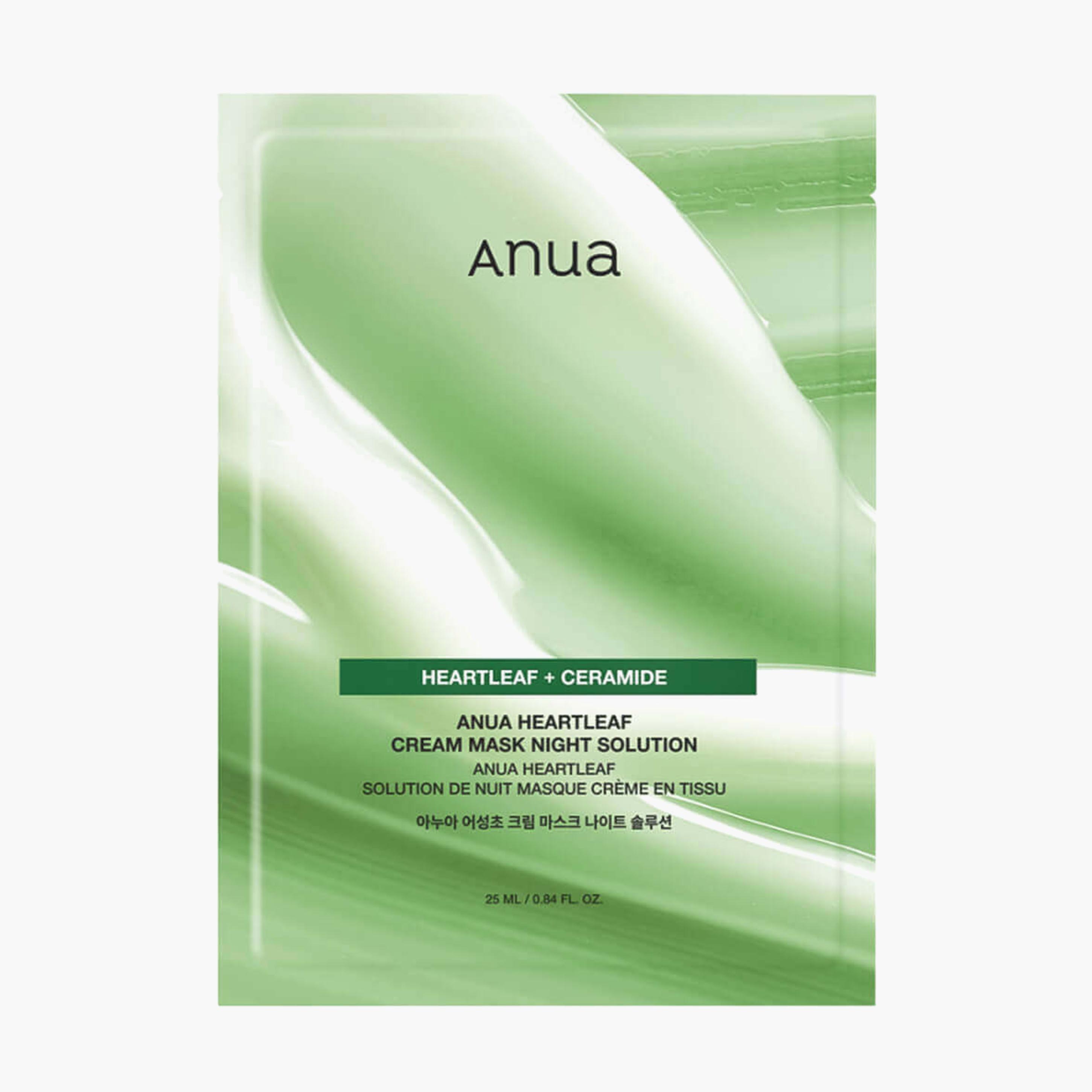 Маска тканевая укрепляющая | ANUA Heartleaf cream mask night solution 25ml