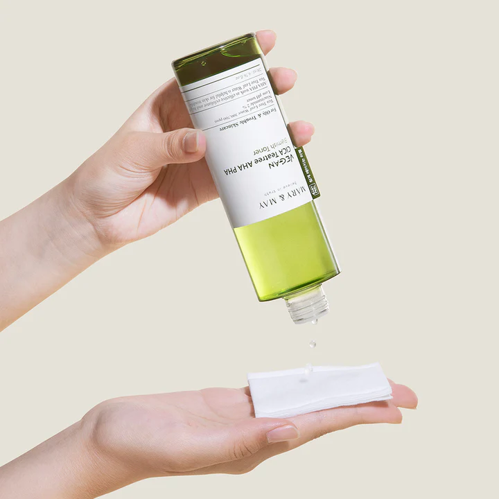 Тонер успокаивающий с экстрактом центеллы азиатской | Mary&May Vegan Cica Tea Tree AHA PHA Toner 200