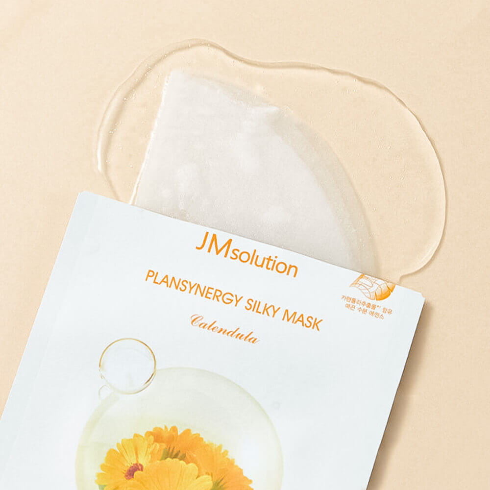 Маска тканевая успокаивающая с календулой | JMsolution Plansynergy Silky Mask Calendula 30ml