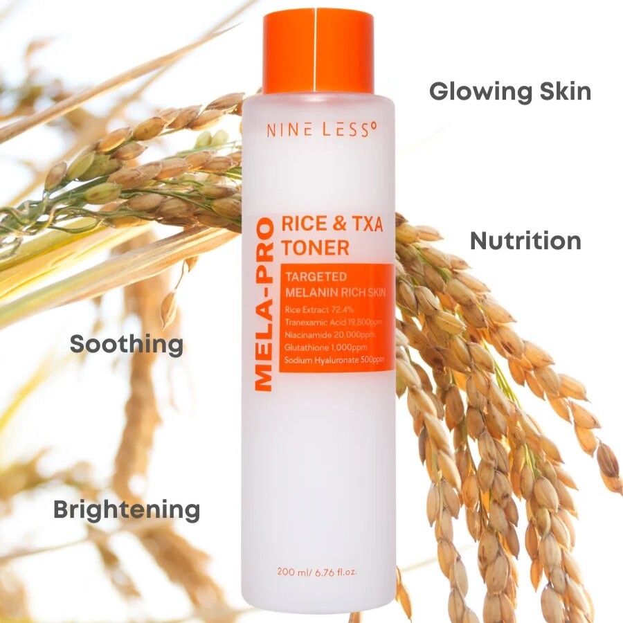 Тонер для лица с экстрактом риса и транексамовой кислотой | NINE LESS Mela-pro Rice&TXA Toner 200ml