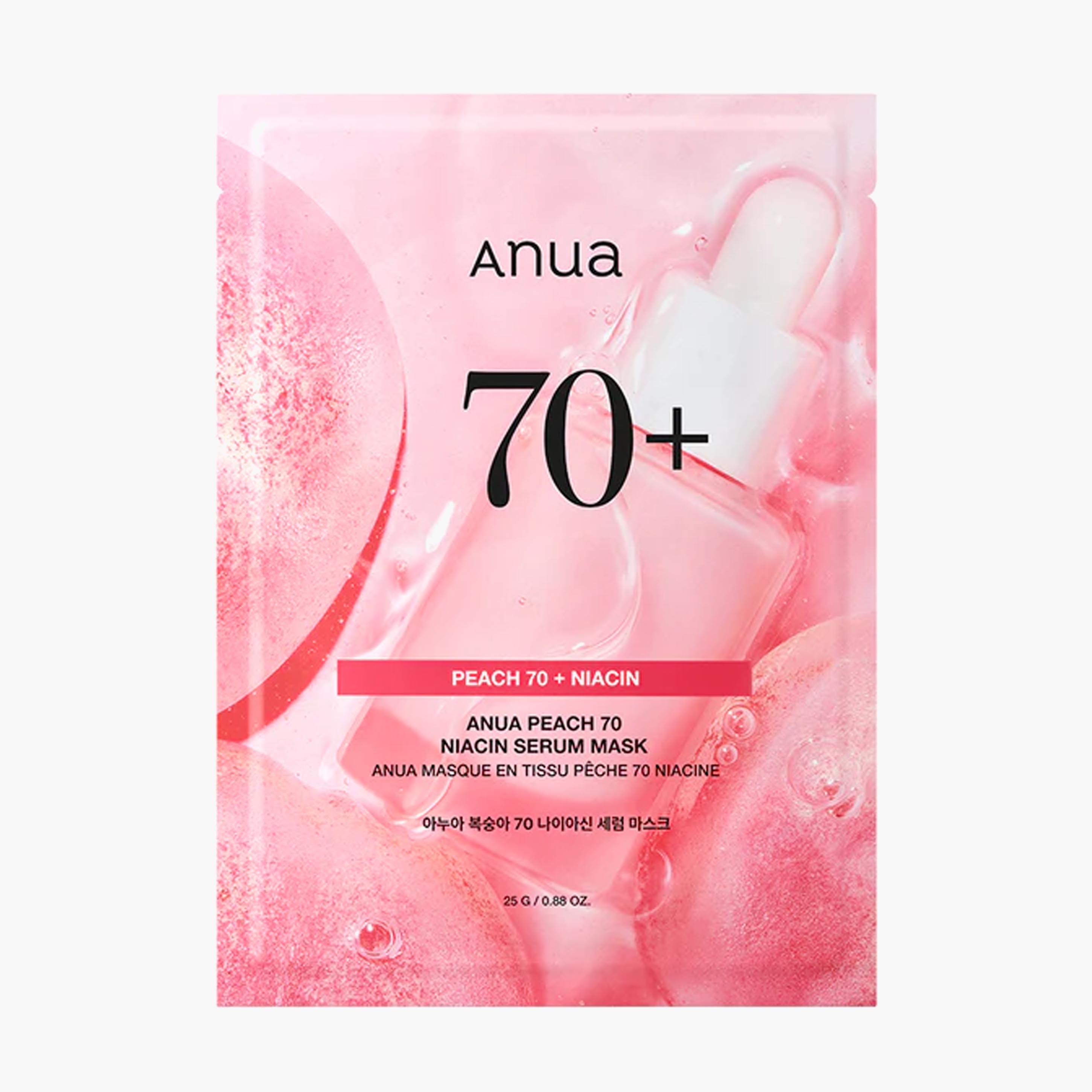 Маска тканевая для лица с экстрактом персика и ниацинамидом | ANUA Peach 70 Niacin Serum Mask 25g