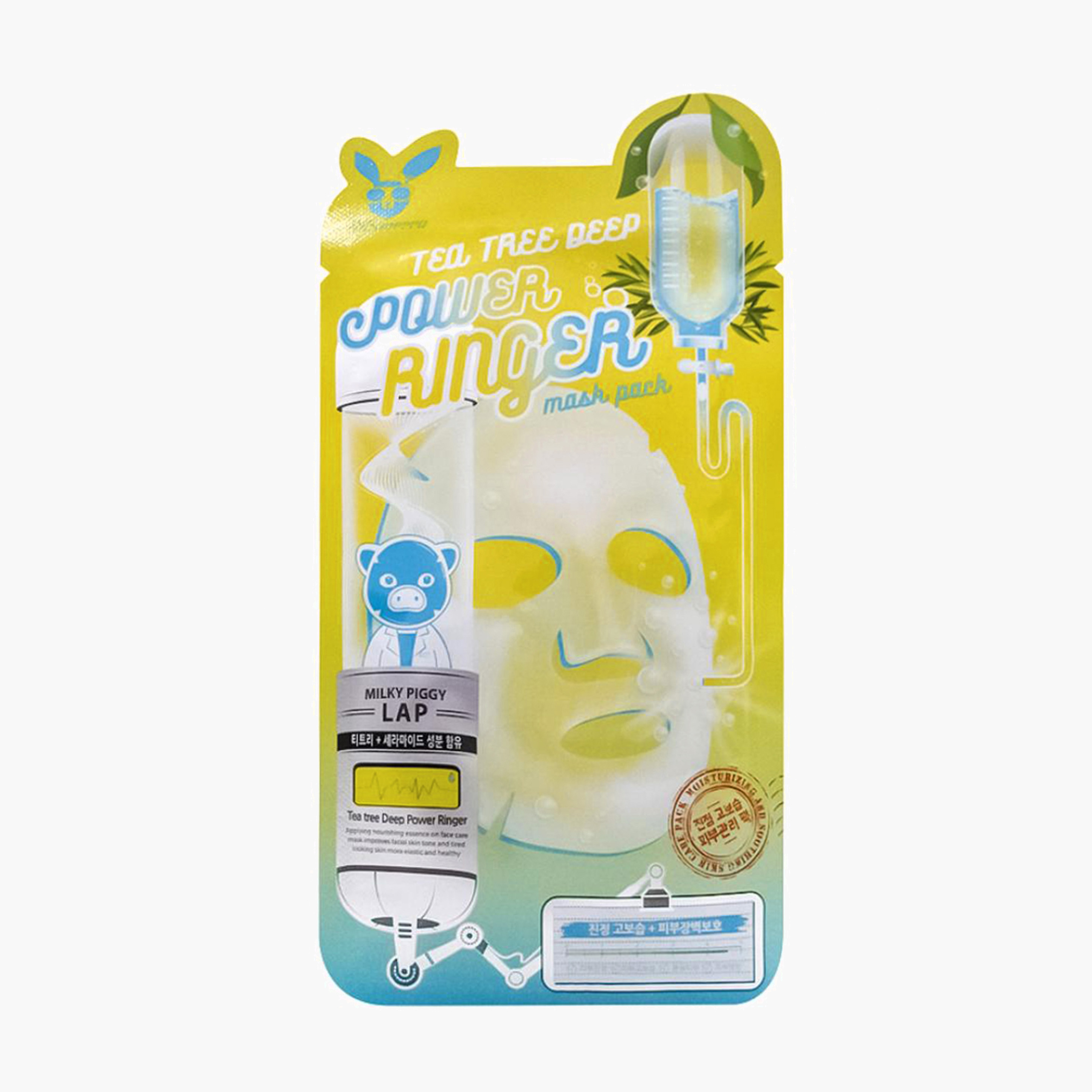 Маска тканевая с чайным деревом | Elizavecca Tea Tree Deep Power Ringer Mask Pack 23ml