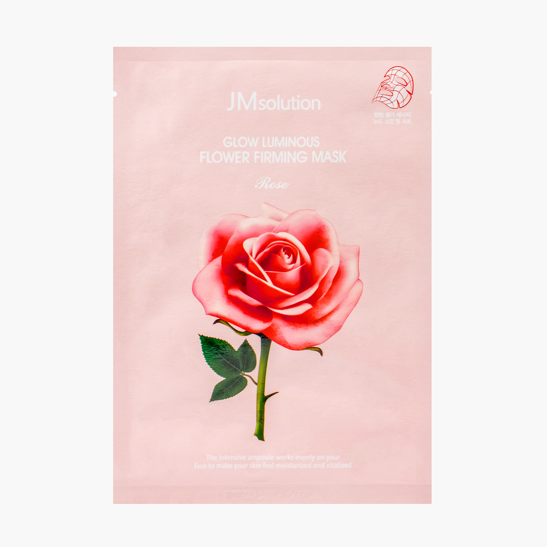 Маска тканевая с экстрактом дамасской розы | JMSolution Glow Luminous Flower Firming Mask Rose 30ml