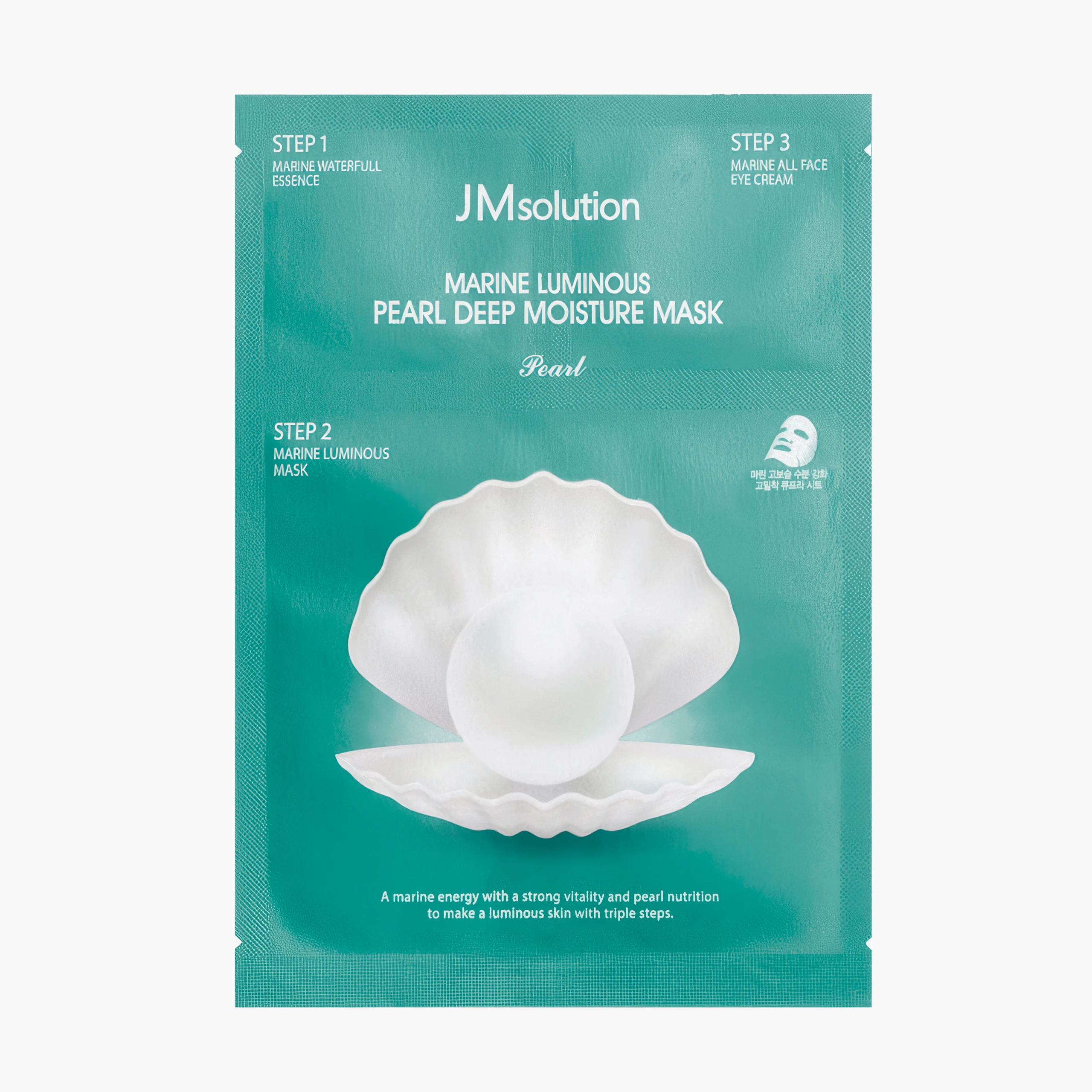 Маска тканевая трёхступенчатая с экстрактом белого жемчуга | JMsolution Marine Luminous Pearl Deep M