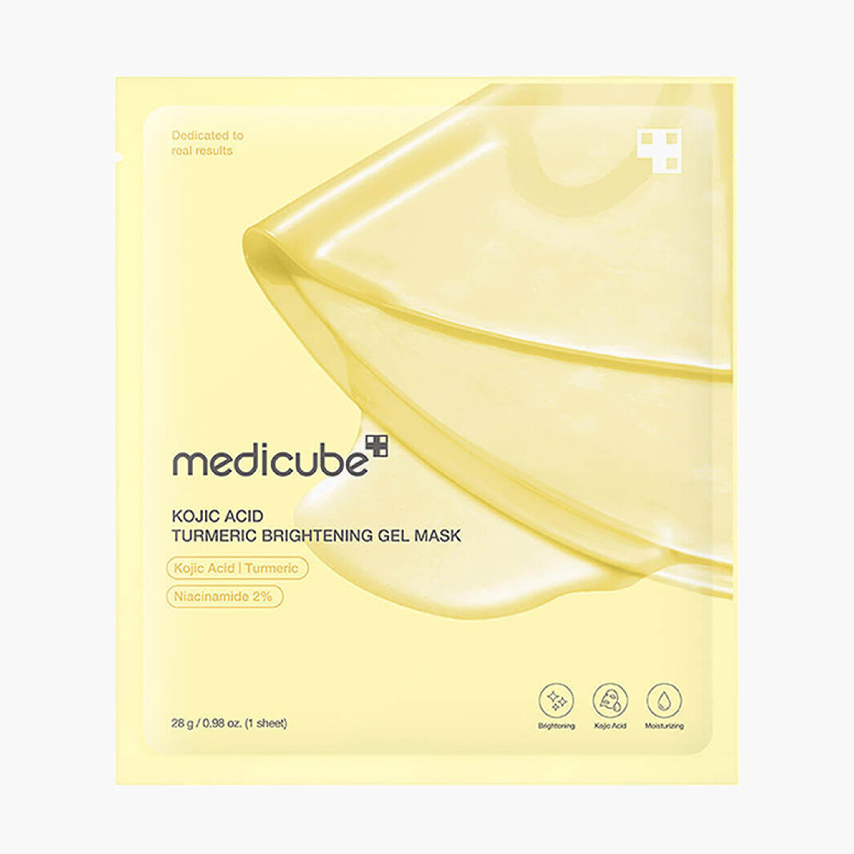 Маска гидрогелевая для сияния кожи | Medicube Kojic Acid Turmeric Brightening Gel Mask 28g