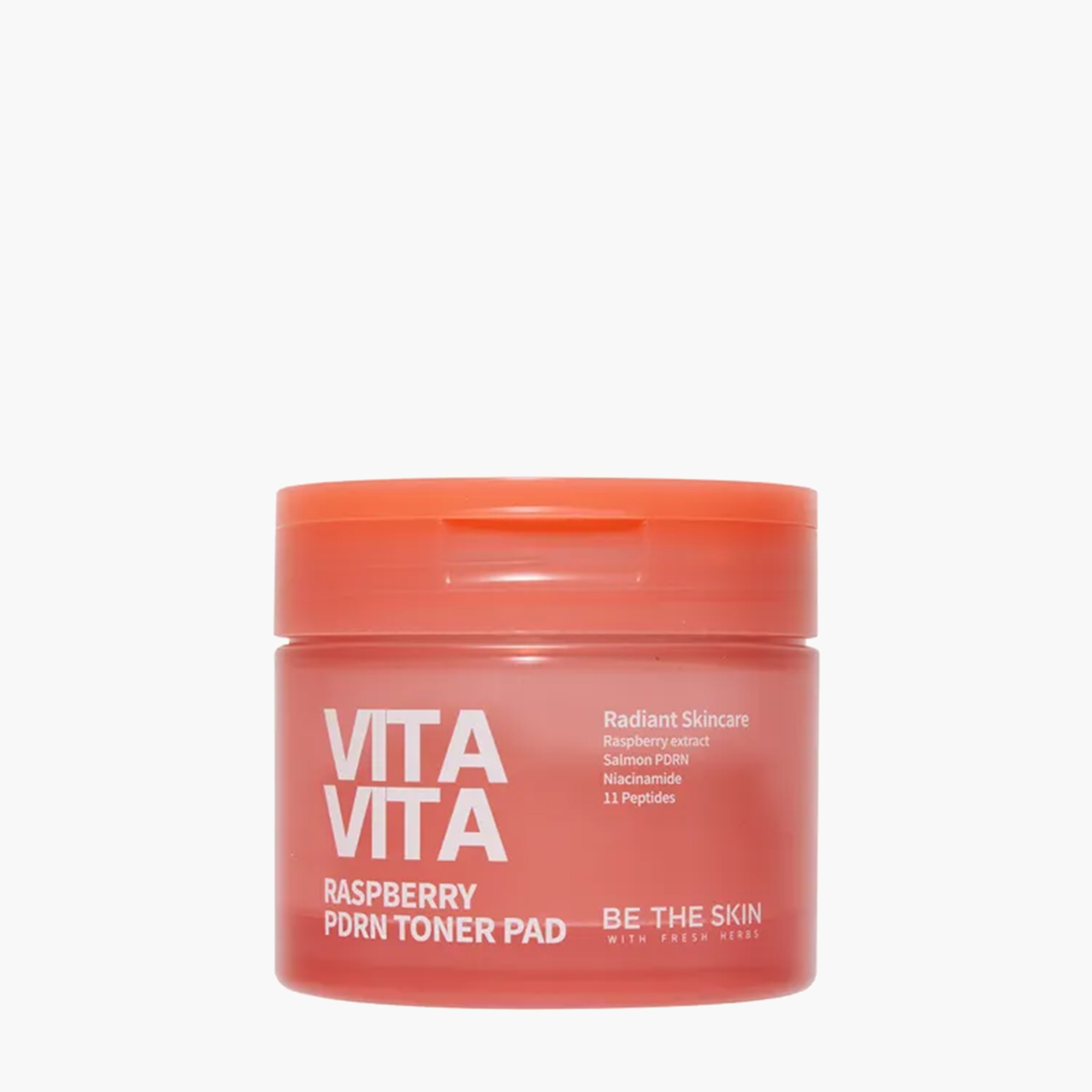 Тонер-пэды с экстрактом малины и PDRN | Be The Skin Vitavita Raspberry PDRN Toner Pad 120ml (60ea)