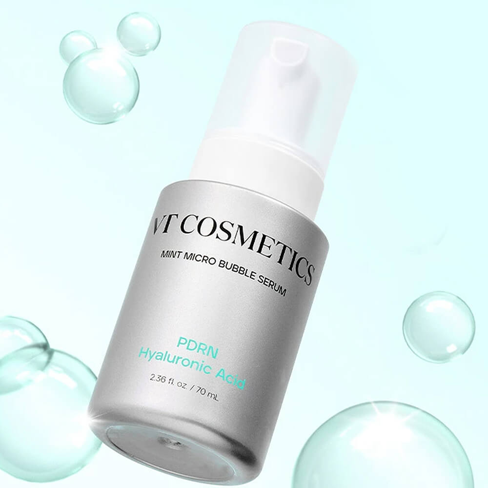 Сыворотка пузырьковая с PDRN | VT Cosmetics PDRN Hyaluronic Acid Mint Micro Bubble Serum 70ml