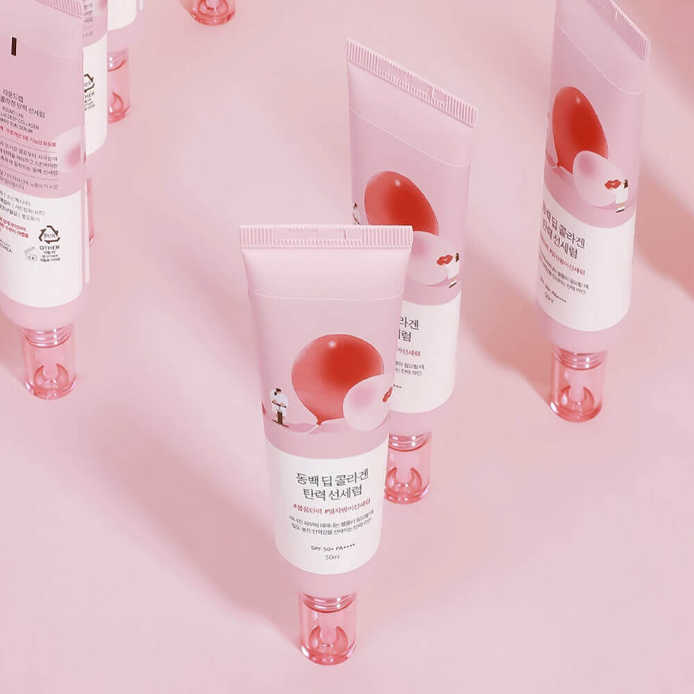 Сыворотка солнцезащитная | Round Lab Camellia Deep Collagen Firming Sun Serum SPF50+ PA++++ 50ml