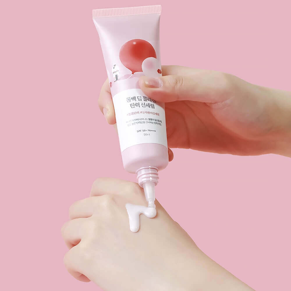 Сыворотка солнцезащитная | Round Lab Camellia Deep Collagen Firming Sun Serum SPF50+ PA++++ 50ml
