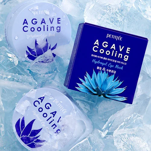 Охлаждающие патчи с экстрактом агавы | Petitfee agave cooling hydrogel eye patch 60 ea - фото 3